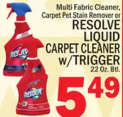 C Town RESOLVE LIQUID CARPET CLEANER w/TRIGGER offer