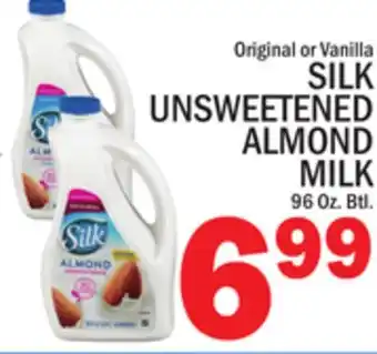 C Town SILK UNSWEETENED ALMOND MILK offer