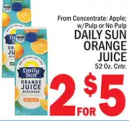 C Town DAILY SUN ORANGE JUICE offer