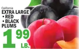 C Town EXTRA LARGE RED BLACK PLUMS offer