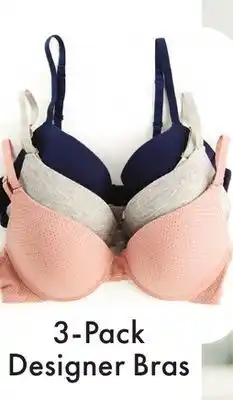 Boscov's 3-Pack Designer Bras offer