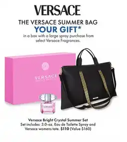 Boscov's Versace Bright Crystal Summer Set offer