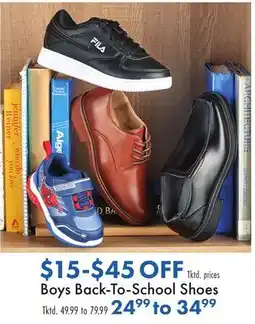 Boscov's Boys Back-To-School Shoes offer