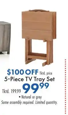 Boscov's 5-Piece TV Tray Set offer