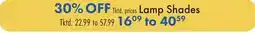 Boscov's Lamp Shades offer