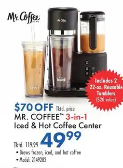 Boscov's MR. COFFEE 3-in-1 Iced & Hot Coffee offer