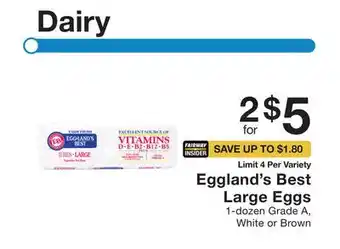 Fairway Store Market Eggland's Best Large Eggs offer