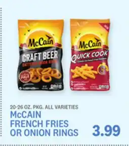 Kings Food Markets McCAIN FRENCH FRIES OR ONION RINGS offer