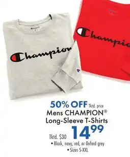 Boscov's Mens CHAMPION Long-Sleeve T-Shirts offer