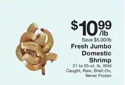 Fairway Store Market Fresh Jumbo Domestic Shrimp offer