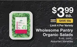Fairway Store Market Wholesome Pantry Organic Salads offer