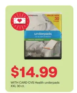 CVS CVS Health underpads XXL 30 ct offer