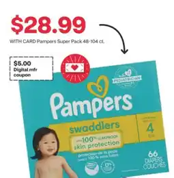 CVS Pampers Super Pack 48-104 ct offer