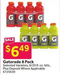 Stop&Shop Gatorade 8 Pack offer