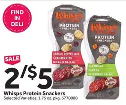Stop&Shop Whisps Protein Snackers offer