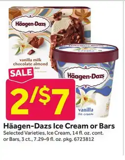 Stop&Shop Häagen-Dazs Ice Cream or Bars offer