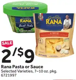 Stop&Shop Rana Pasta or Sauce offer