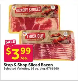 Stop&Shop Stop & Shop Sliced Bacon offer