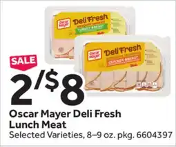 Stop&Shop Oscar Mayer Deli Fresh Lunch Meat offer