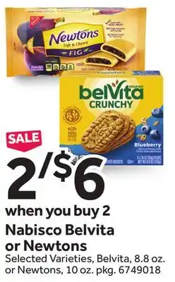 Stop&Shop Nabisco Belvita or Newtons offer