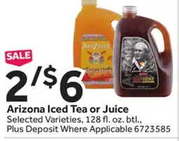 Stop&Shop Arizona Iced Tea or Juice offer