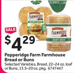 Stop&Shop Pepperidge Farm Farmhouse Bread or Buns offer