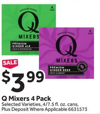 Stop&Shop Q Mixers 4 Pack offer