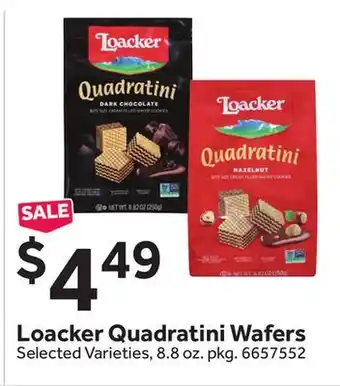 Stop&Shop Loacker Quadratini Wafers offer