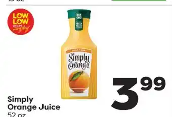 Weis Markets Simply Orange Juice offer