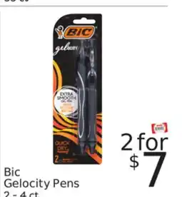 Weis Markets Bic Gelocity Pens offer