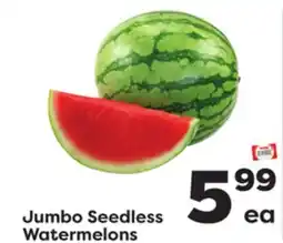 Weis Markets Jumbo Seedless Watermelons offer