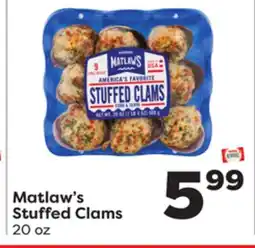 Weis Markets Matlaw's Stuffed Clams offer