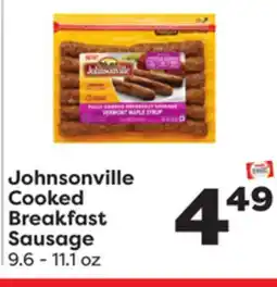 Weis Markets Johnsonville Cooked Breakfast Sausage offer