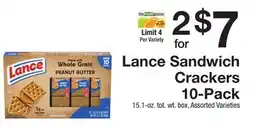 The Fresh Grocer Sandwich Crackers 10-Pack offer