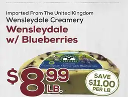 DeCicco & Sons Wensleydale Creamery Wensleydale w/Blueberries offer