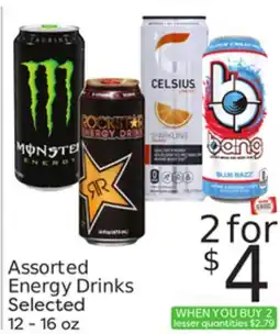 Weis Markets Assorted Energy Drinks offer