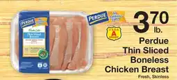The Fresh Grocer Thin Sliced Boneless Chicken Breast offer