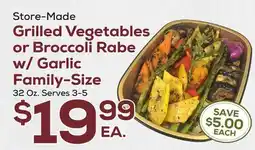 DeCicco & Sons Grilled Vegetables or Broccoli Rabe w/Garlic Family-Size offer