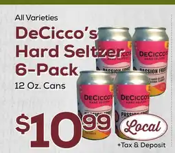 DeCicco & Sons DeCicco's Hard Seltzer 6-Pack offer