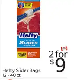 Weis Markets Hefty Slider Bags offer