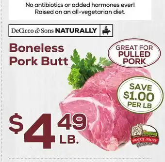 DeCicco & Sons Boneless Pork Butt offer