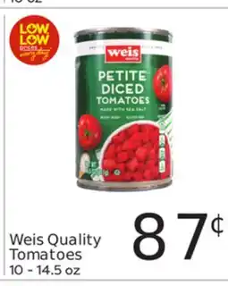 Weis Markets Weis Quality Tomatoes offer