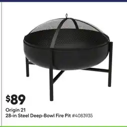 Lowe's Origin 21 28-in Steel Deep-Bowl Fire Pit offer