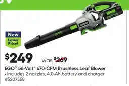 Lowe's 56-Volt G 670-CFM Brushless Leaf Blower offer