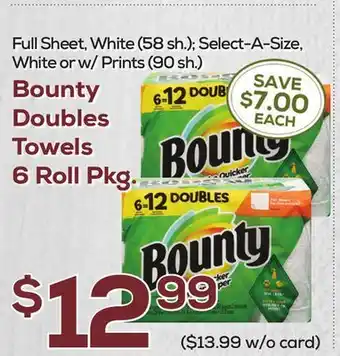 DeCicco & Sons Bounty Doubles Towels offer