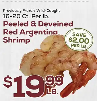 DeCicco & Sons Peeled & Deveined Red Argentina Shrimp offer