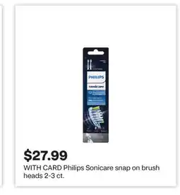 CVS Philips Sonicare snap on brush heads 2-3 ct offer