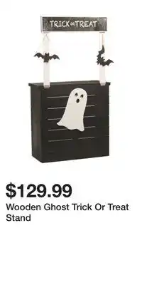 TJ Maxx Wooden Ghost Trick Or Treat Stand offer