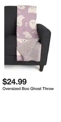 TJ Maxx Oversized Boo Ghost Throw offer
