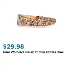 Sam's Club Toms Women's Classic Printed Canvas Shoe offer